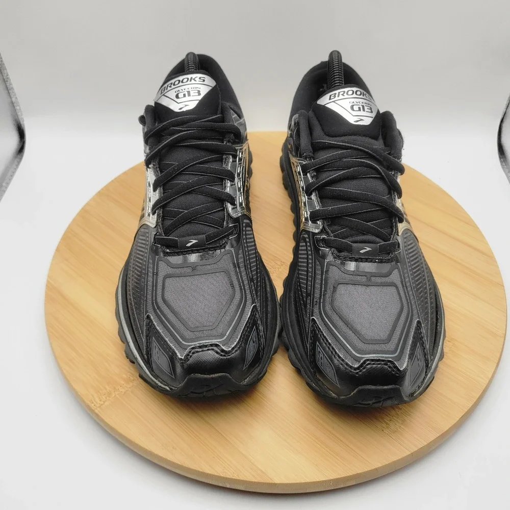 Brooks Glycerin 13 Mens Running Shoes Black Silver 1101991D068 Size 8.5